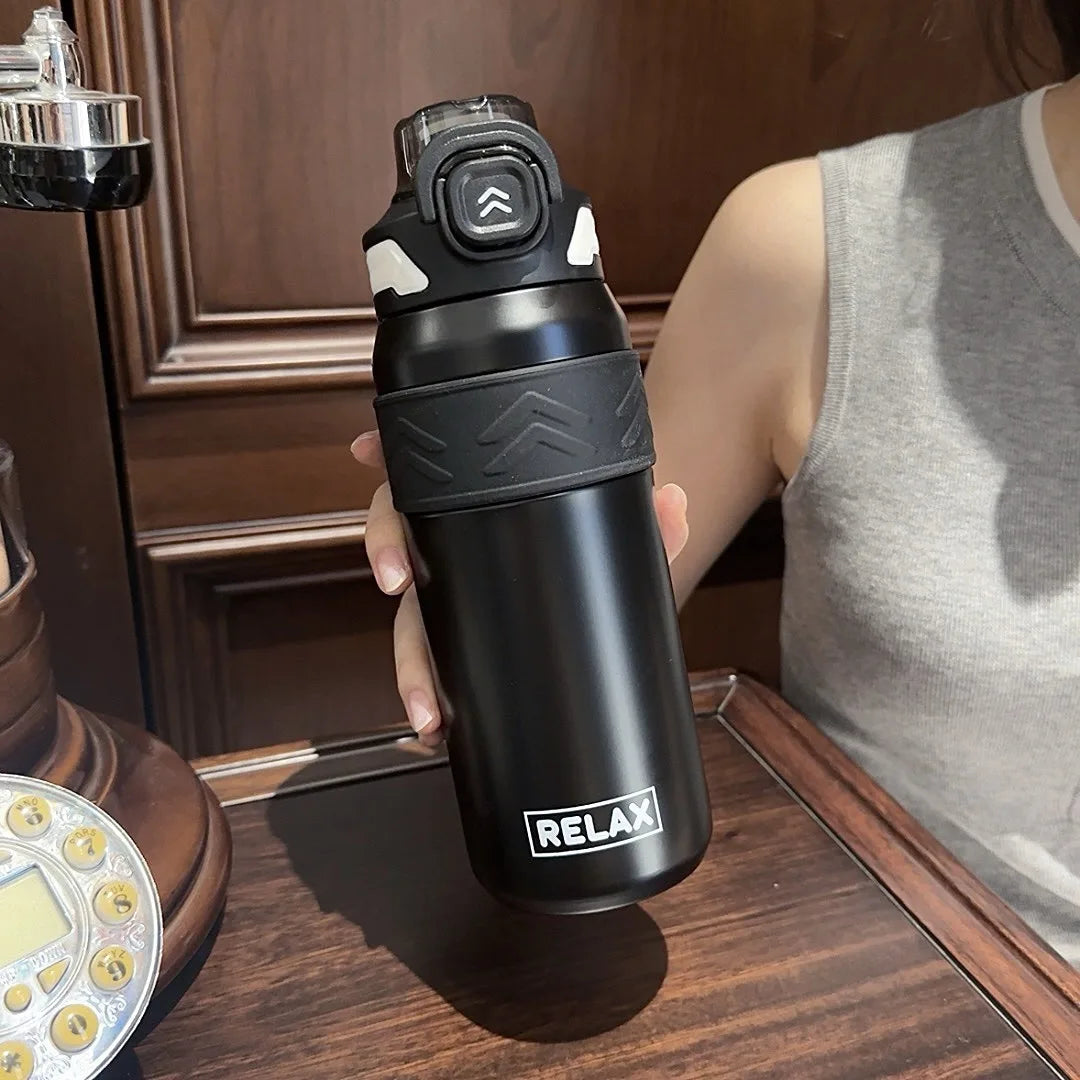 Stainless Steel Portable Vacuum Cup – On-the-Go Sports Bottle