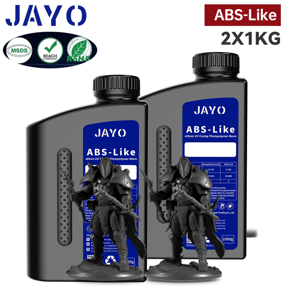 JAYO Standard /ABS-Like/ Water Wash 3D Printer UV Resin 405nm 2 Bottles