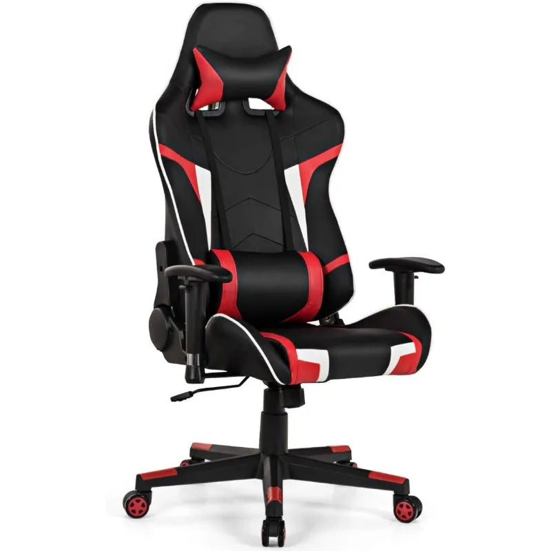 Gaming Desk and Chair Set, Ergonomic E-Sport Gamer Desk & Racing Chair Set