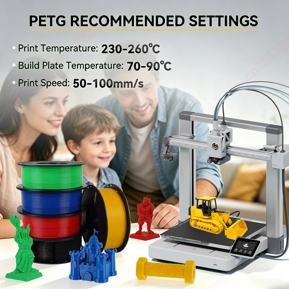 KINGROON 10KG 1.75mm PETG Filament High Quality 3D Printing