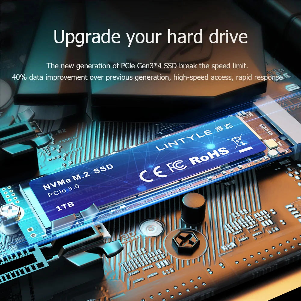 LINTYLE NVME M.2 PCIe 3.0 SSD 512GB for Laptop Desktop