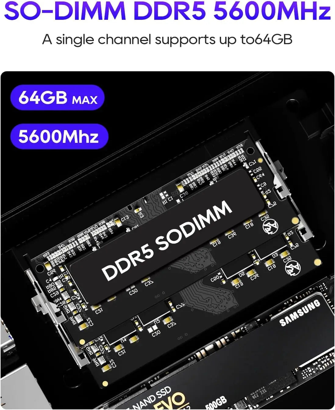 AOOSATR GEM12 Max Gaming Mini PC AMD Ryzen 7 8745HS