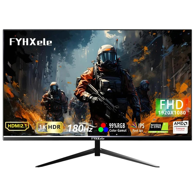 FYHXele 24Inch 180Hz Gaming Monitor 1K FHD Computer Display