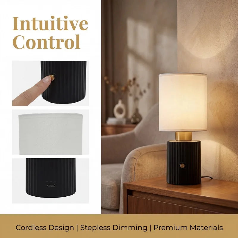 Table Lamp 3600mAh Rechargeable Warm Light 12-Hour Life