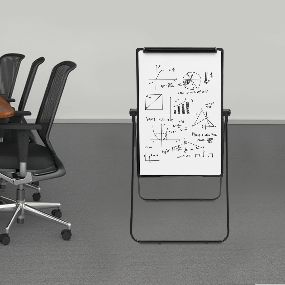 Double Sided Flip Whiteboard For Home Office Classroom Use