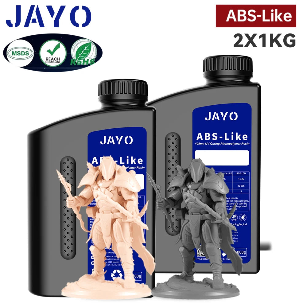 JAYO Standard /ABS-Like/ Water Wash 3D Printer UV Resin 405nm 2 Bottles
