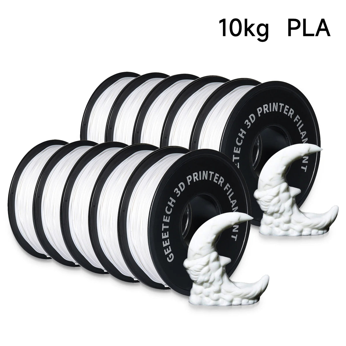 GEEETECH 10Kg In One Box Matte/PETG/Silk PLA/TPU/ABS 3D PLA Filament 1.75mm
