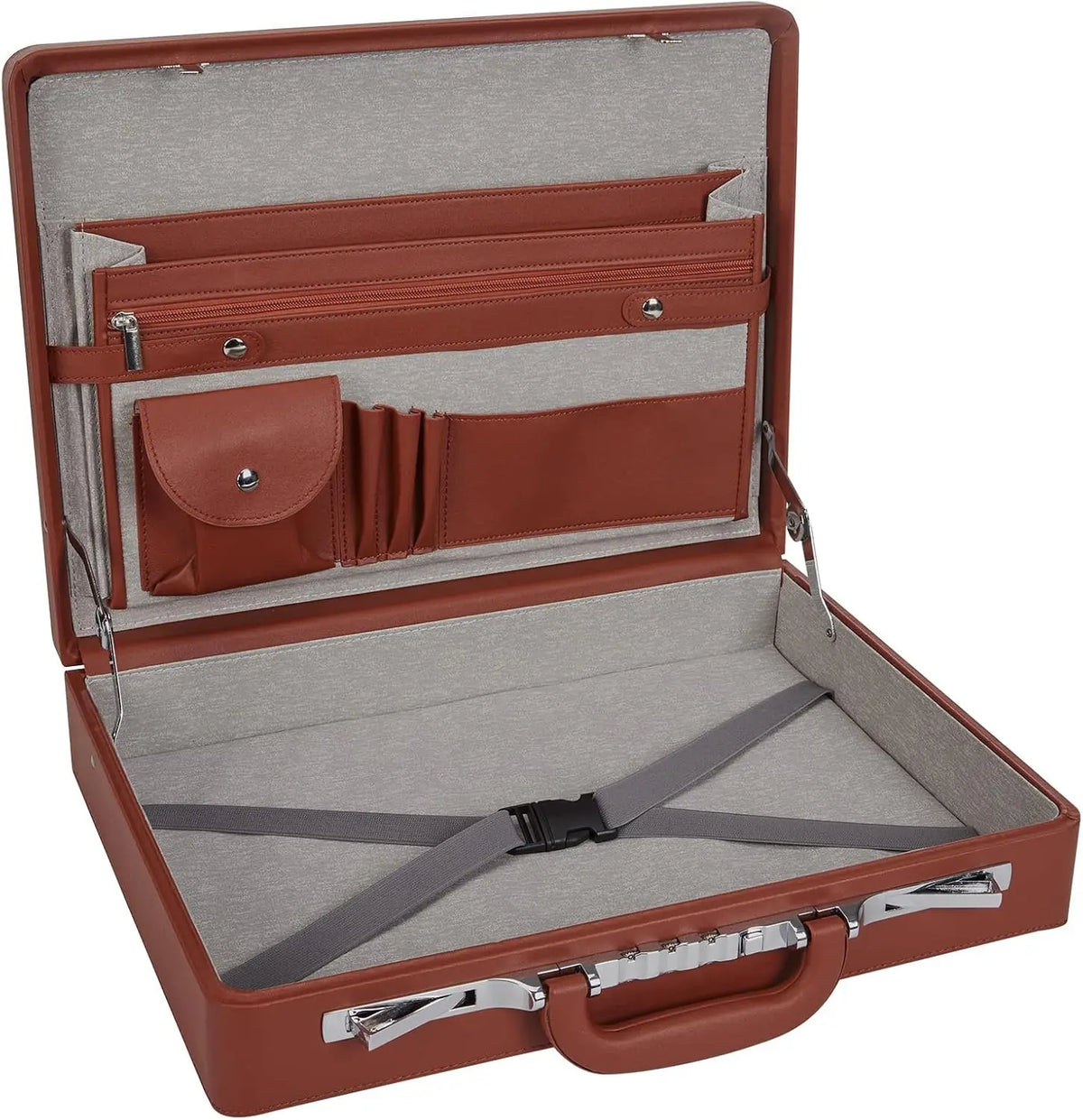 Professional Leather Men Briefcase 15.6" Laptop Work Office Travel Bag