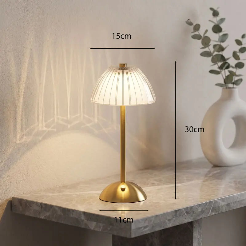 LED Table Lamp Cordless 3 Color Temperatures USB-C Charging Wireless