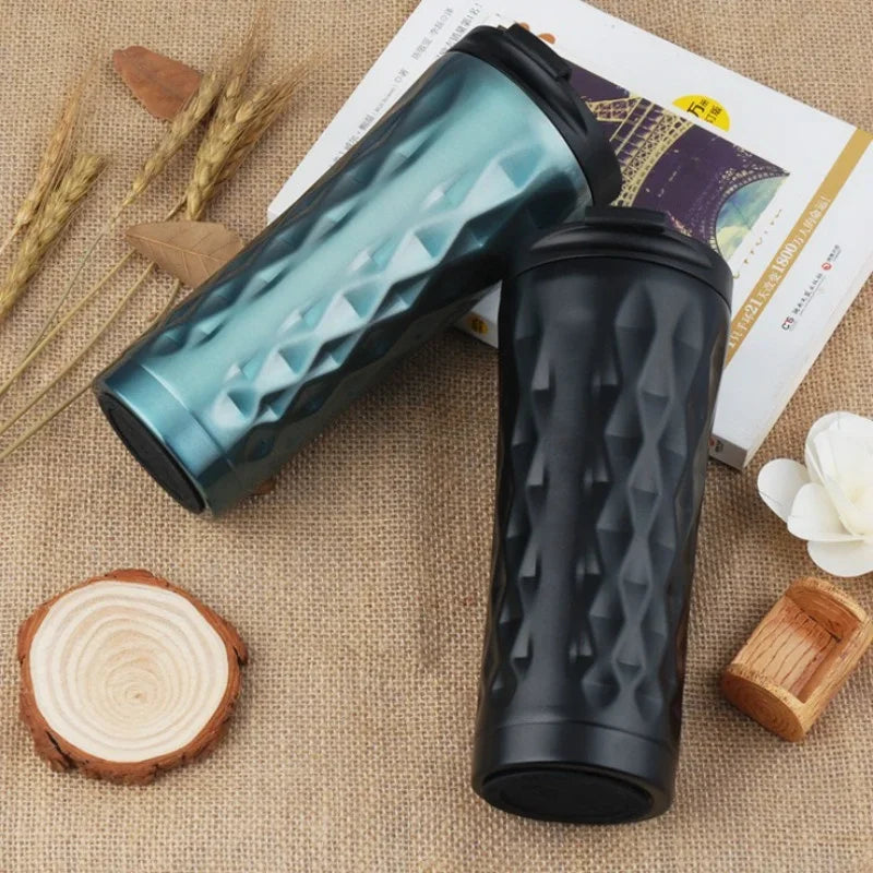 1Pc about 500ml Stainless Steel Thermal Water Bottle Tumbler