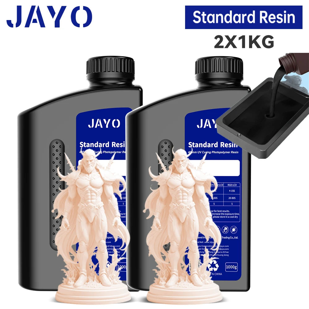 JAYO Standard /ABS-Like/ Water Wash 3D Printer UV Resin 405nm 2 Bottles