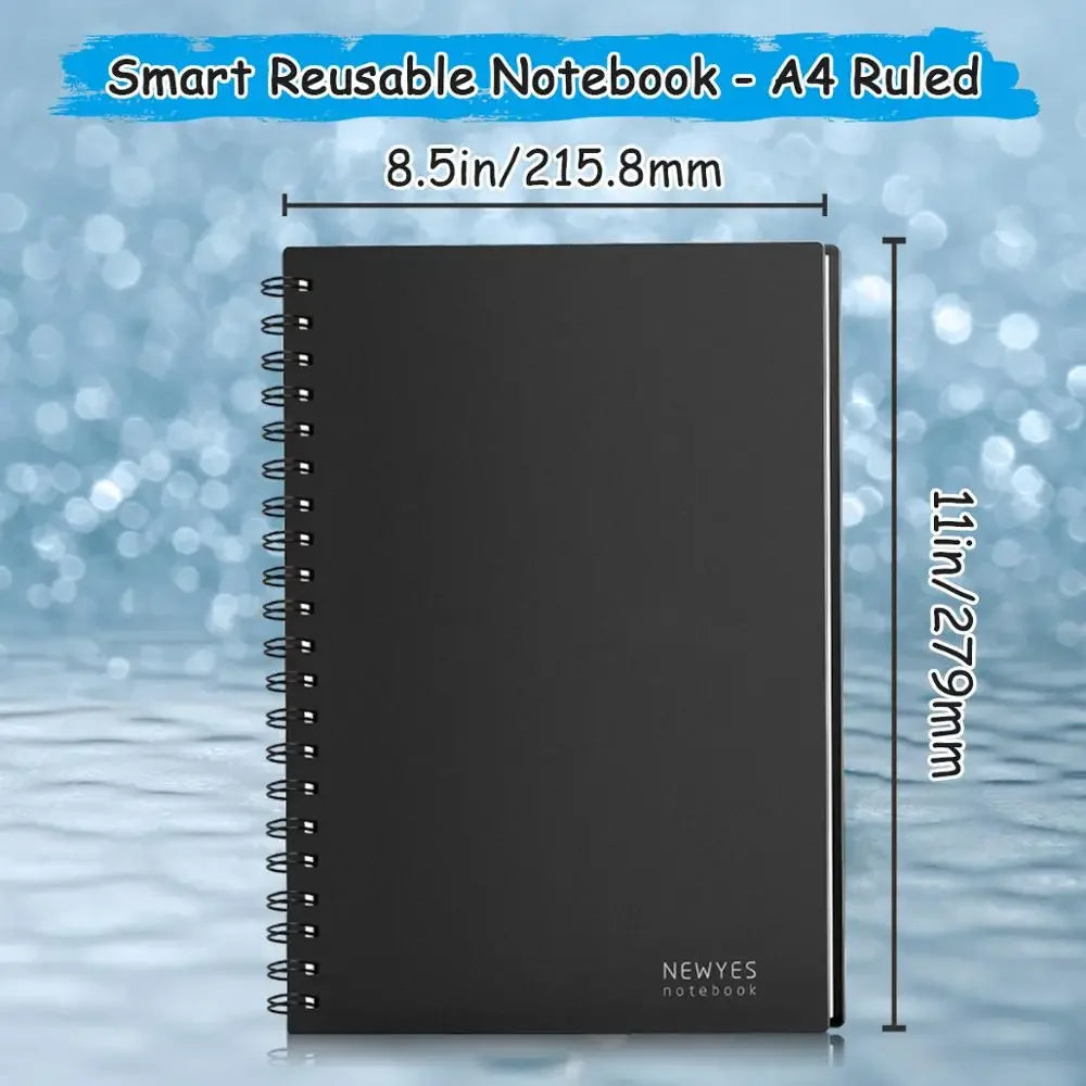 HOMESTEC A4 Reusable Erasable Notebook With Pen&Cloth Smart Notebook