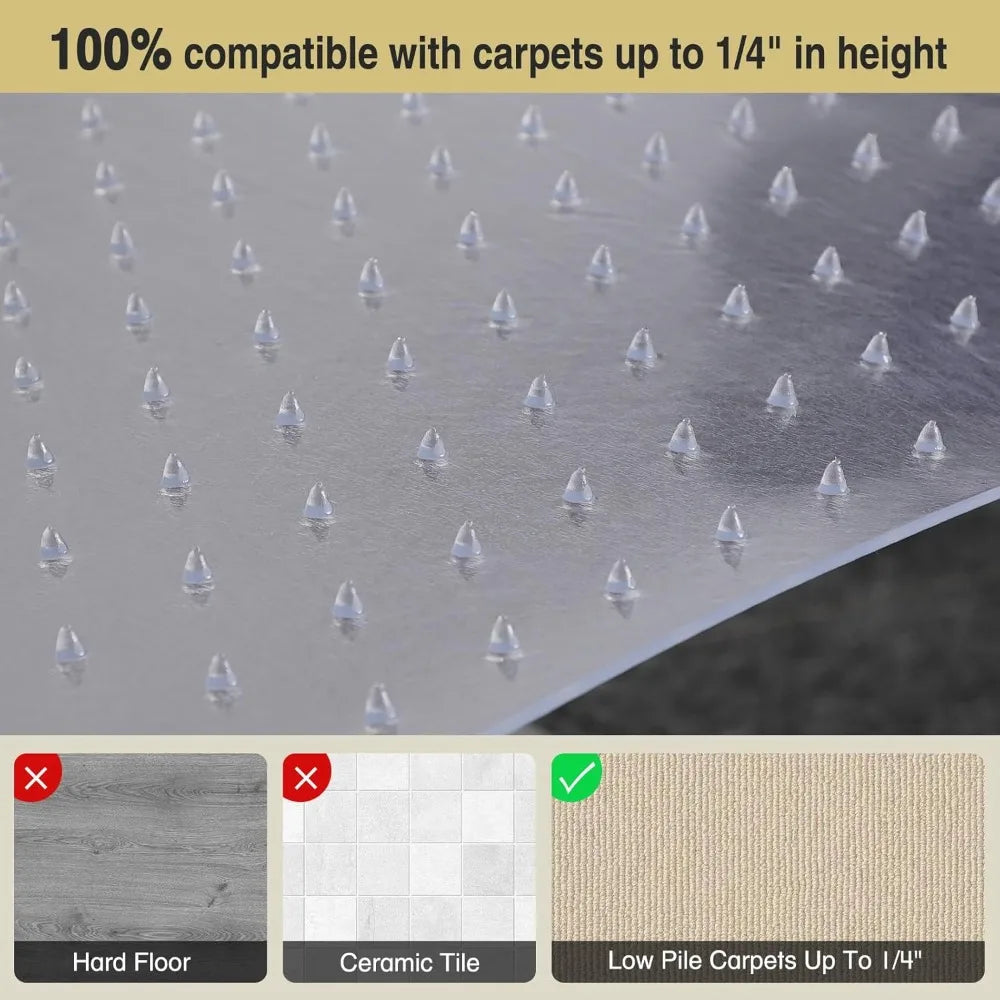 36”x 48” Carpet Floor Mat for Office Chair, for Homes and Offices