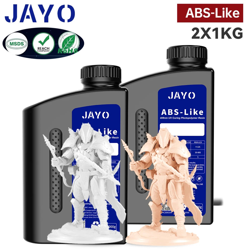 JAYO Standard /ABS-Like/ Water Wash 3D Printer UV Resin 405nm 2 Bottles