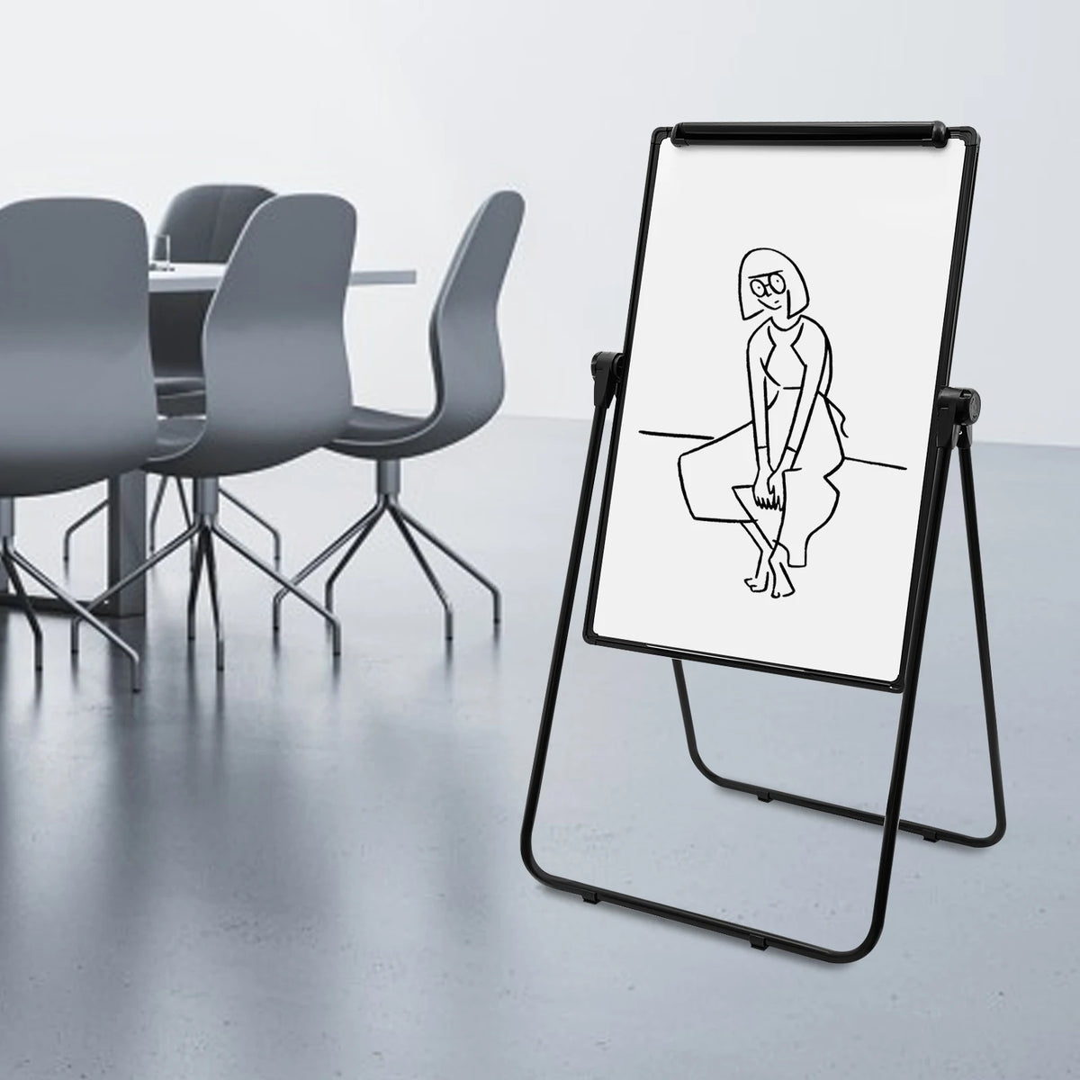 Double Sided Flip Whiteboard For Home Office Classroom Use