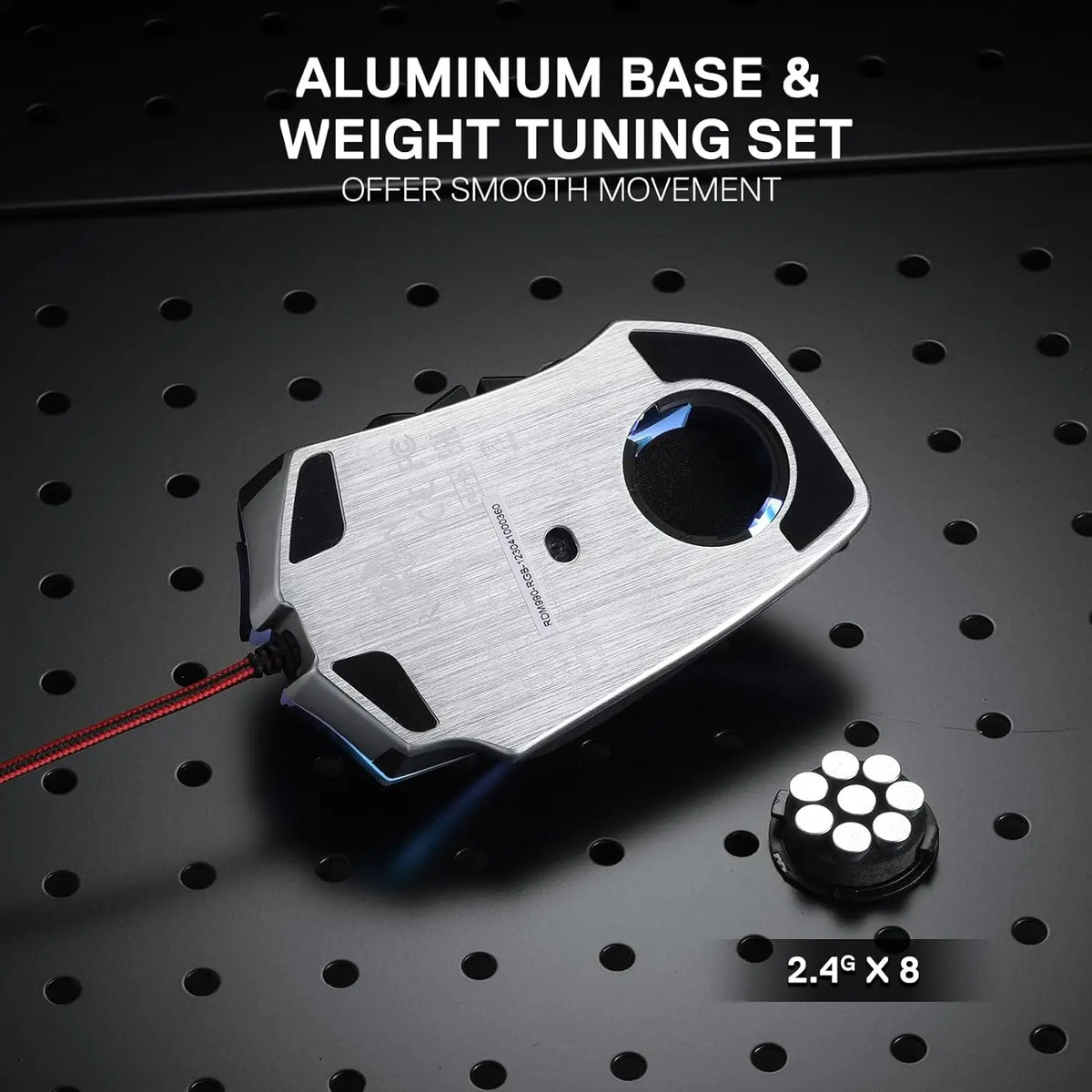 Redragon M990 MMO Gaming Mouse, 32000 DPI RGB, 16 Side Macro Keys