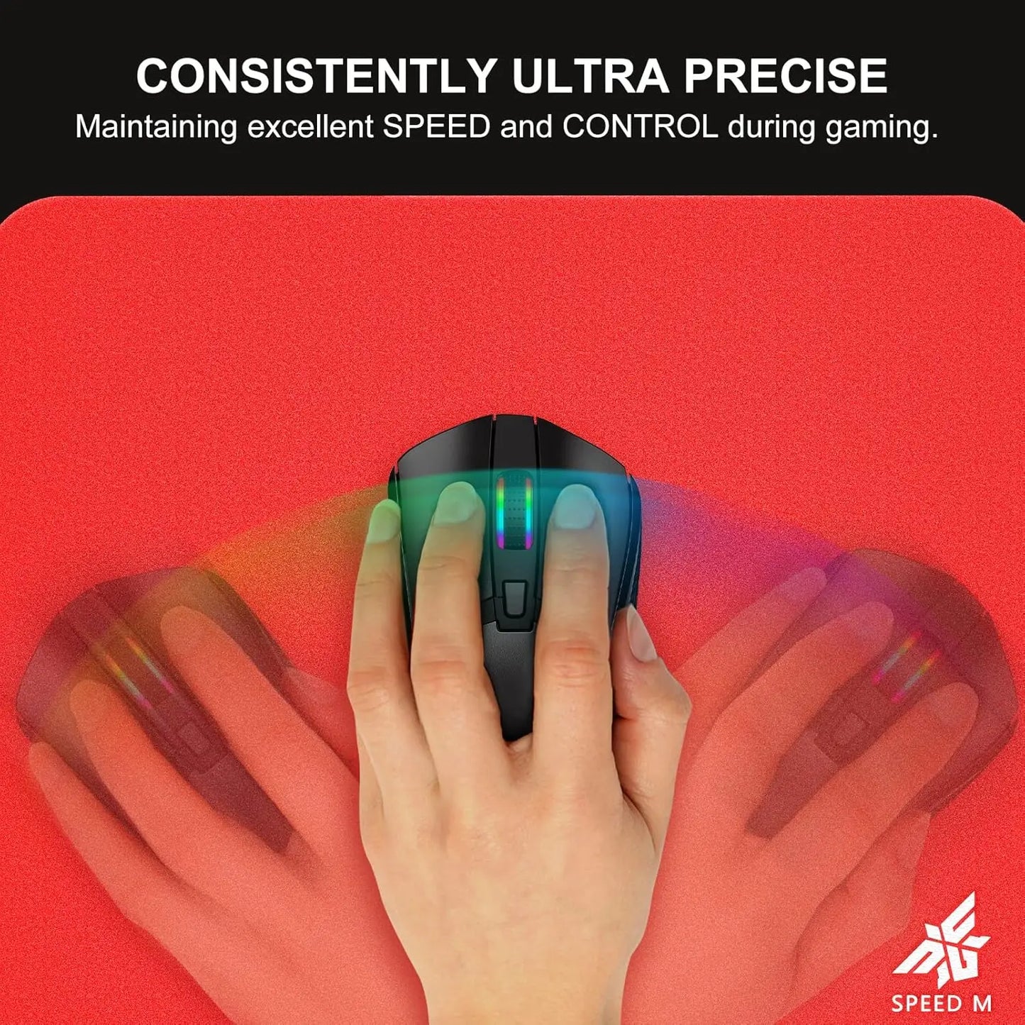 NPET SPEEDM Gaming Mousepad - Resin Surface Hard Gaming Mouse pad