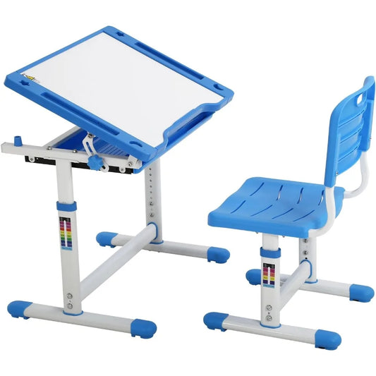 Children's desk and chair set, height adjustable