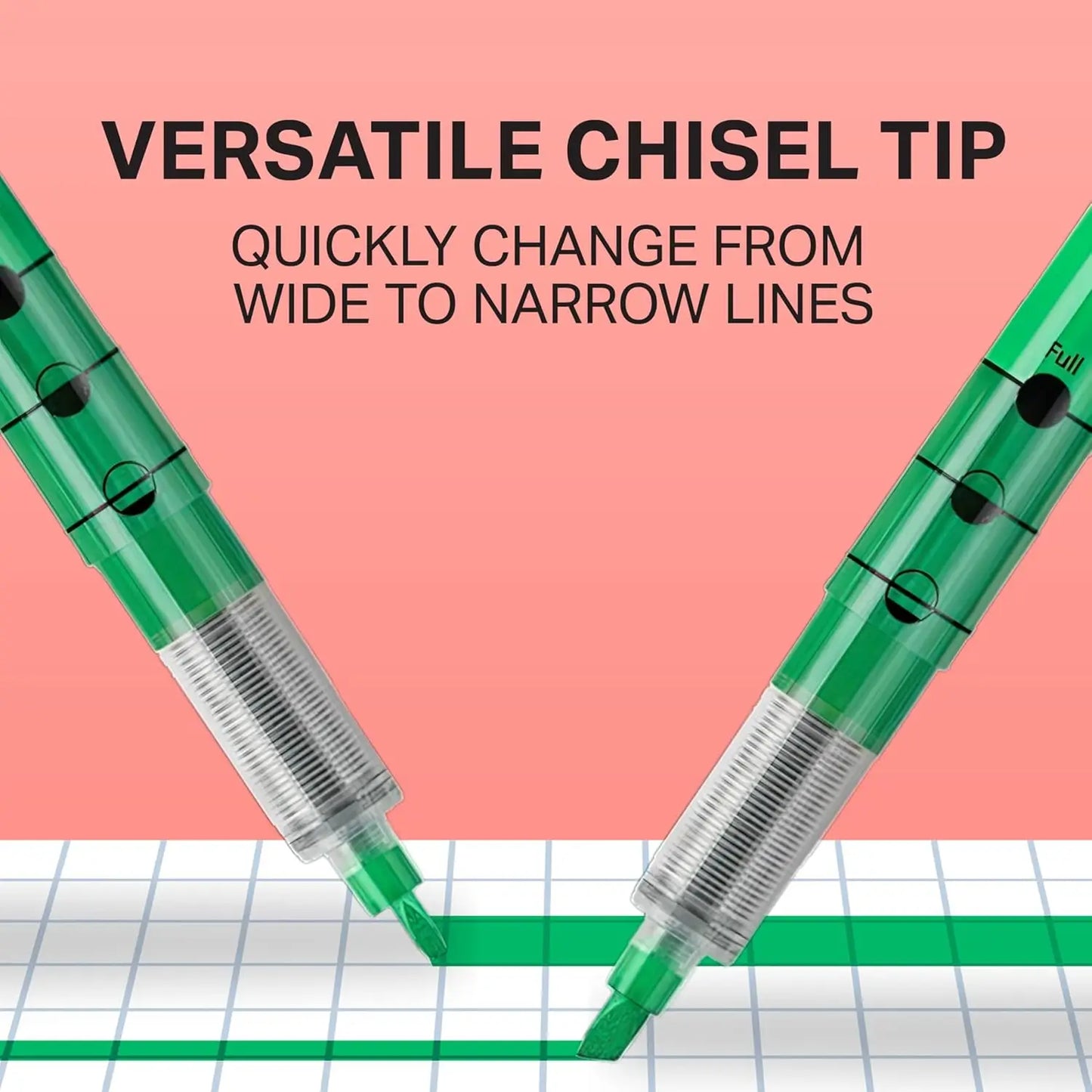 Fluorescent Yellow Chisel Tip Highlighters, 12-Pack