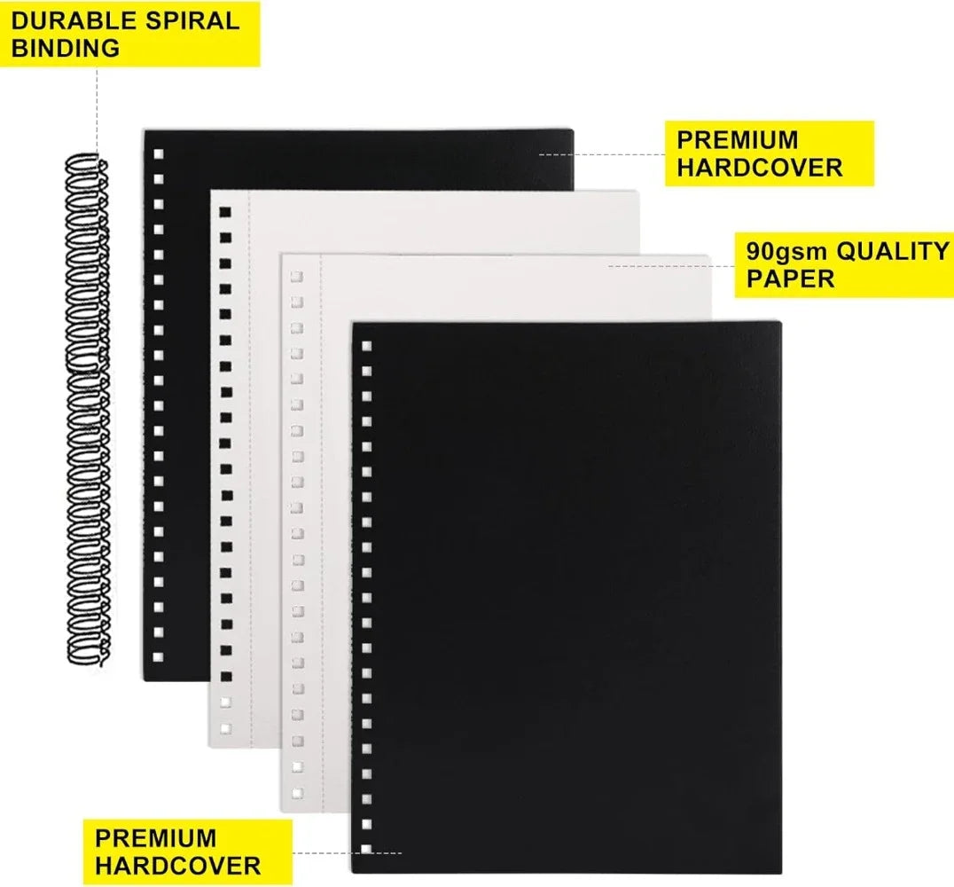 8.5x11 inch hardcover sketchbook, 80 sheets of 90gsm inner paper