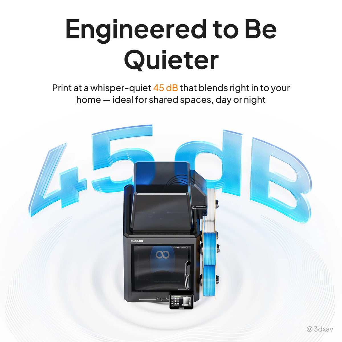 ELEGOO Centauri Carbon 2 Combo 3D Printer with 10KG Filament Kit 500mm/s²