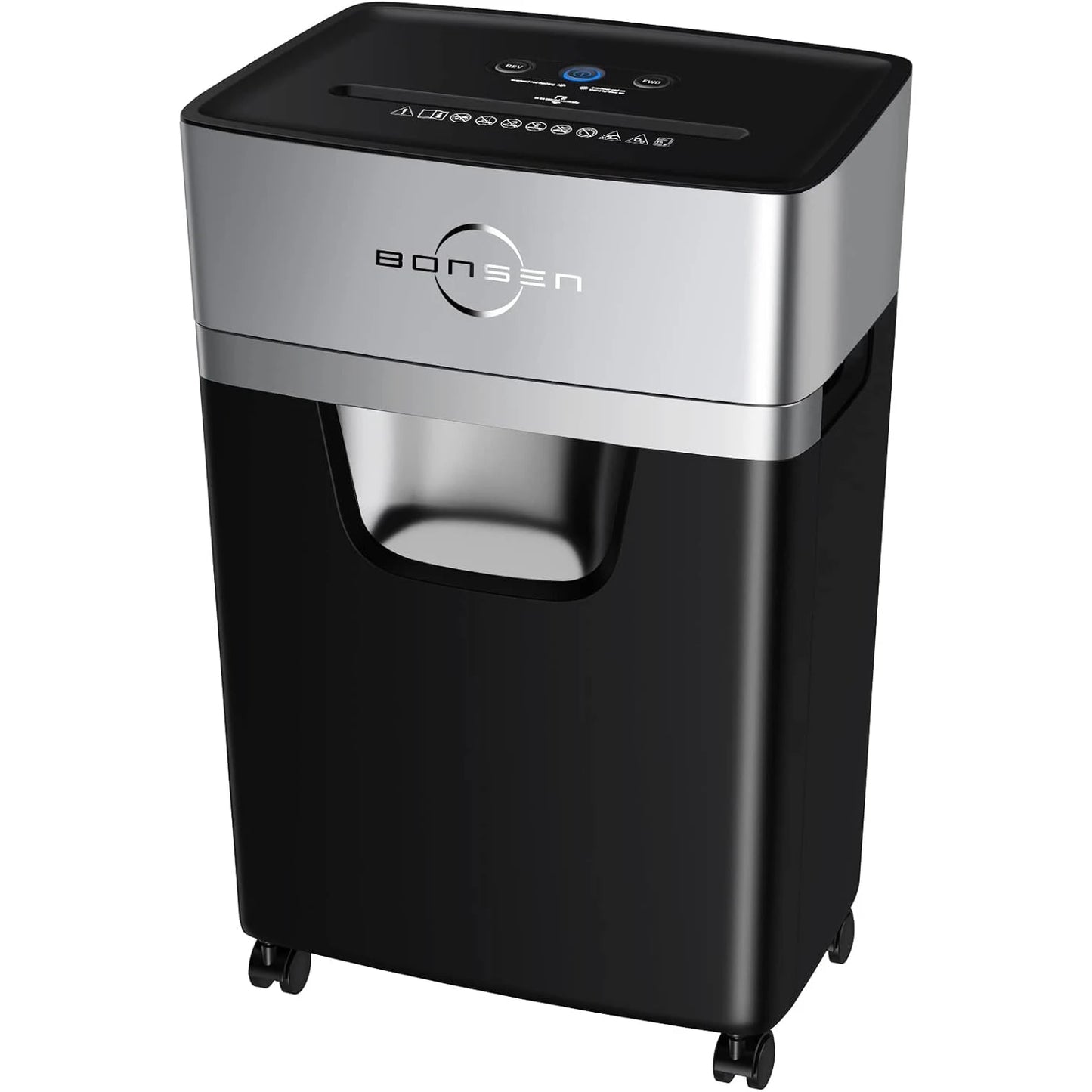 BONSEN 16-Sheet Heavy Duty Shredder for Office, 5.3-Gallon Bin