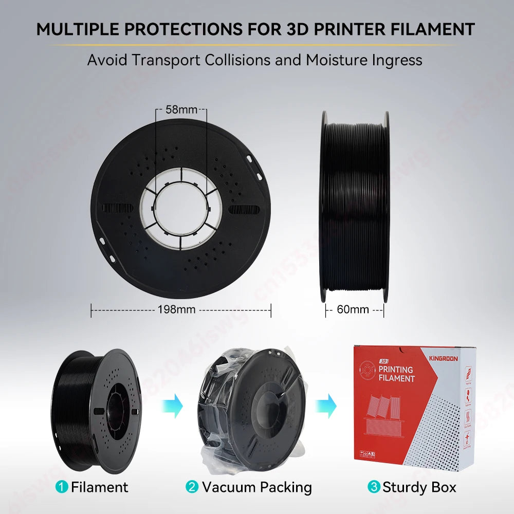 KINGROON 10KG 1.75mm PETG Filament High Quality 3D Printing