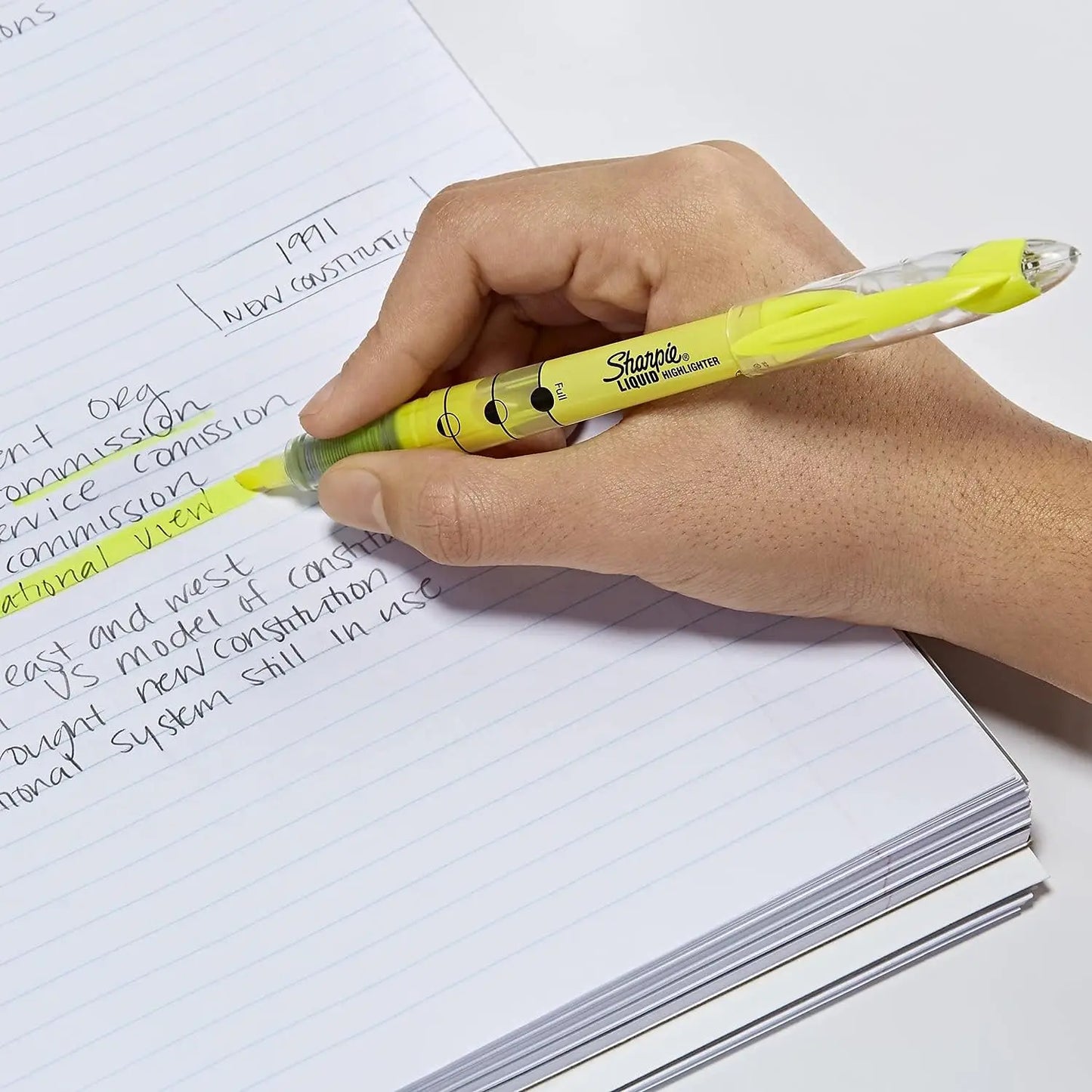 Fluorescent Yellow Chisel Tip Highlighters, 12-Pack