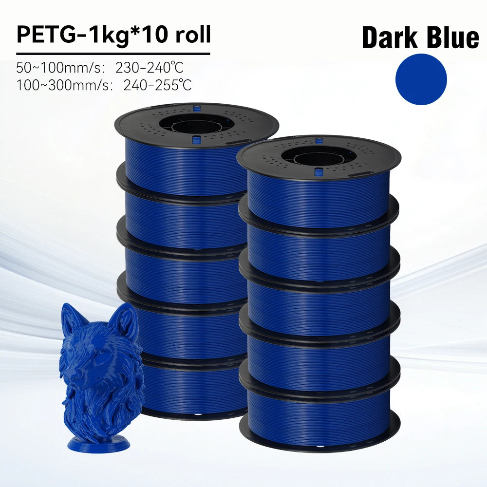 KINGROON 10KG 1.75mm PETG Filament High Quality 3D Printing