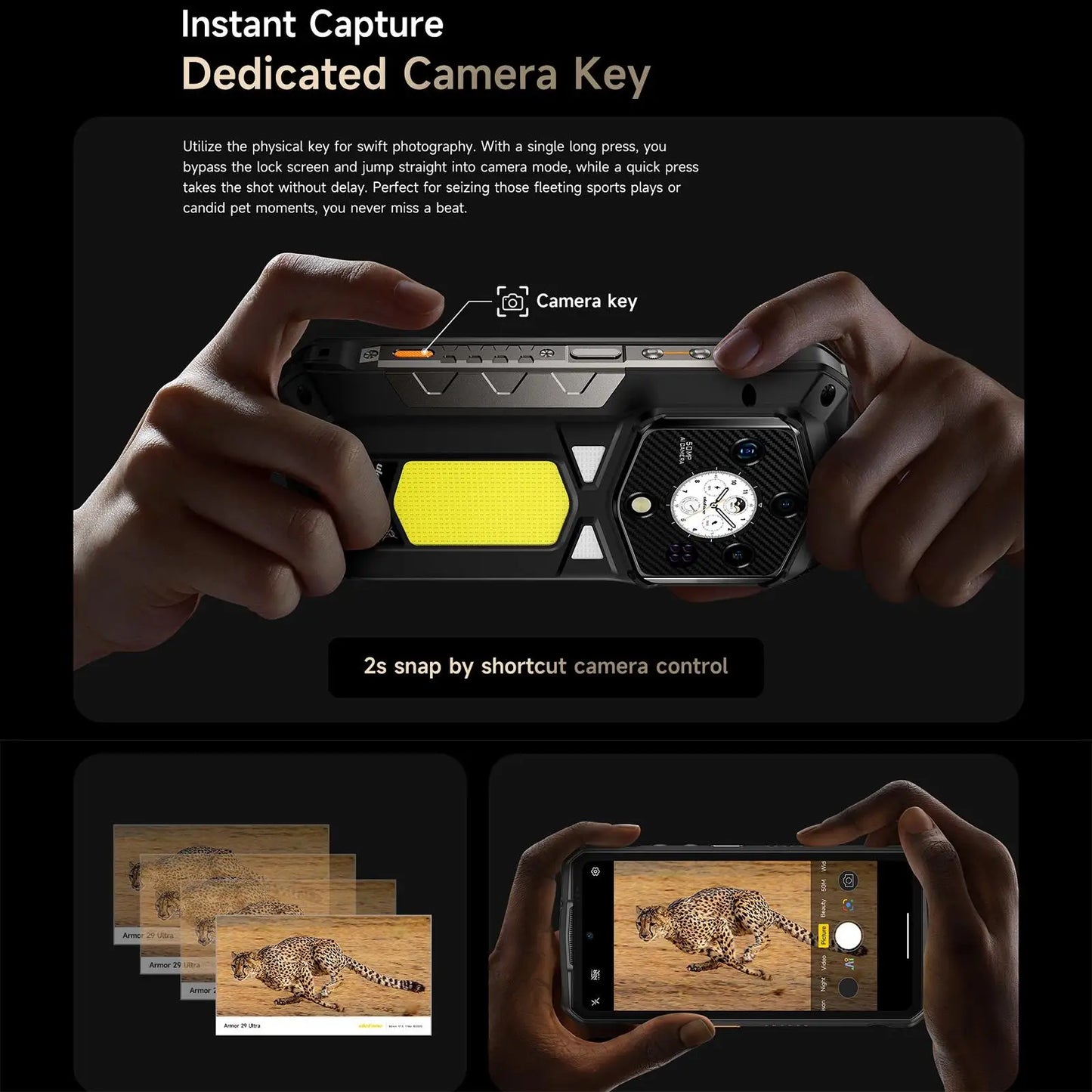 Ulefone Armor 29 Ultra 5G Rugged Smartphone 16GB+1TB MTK 9300+ 21200mAh