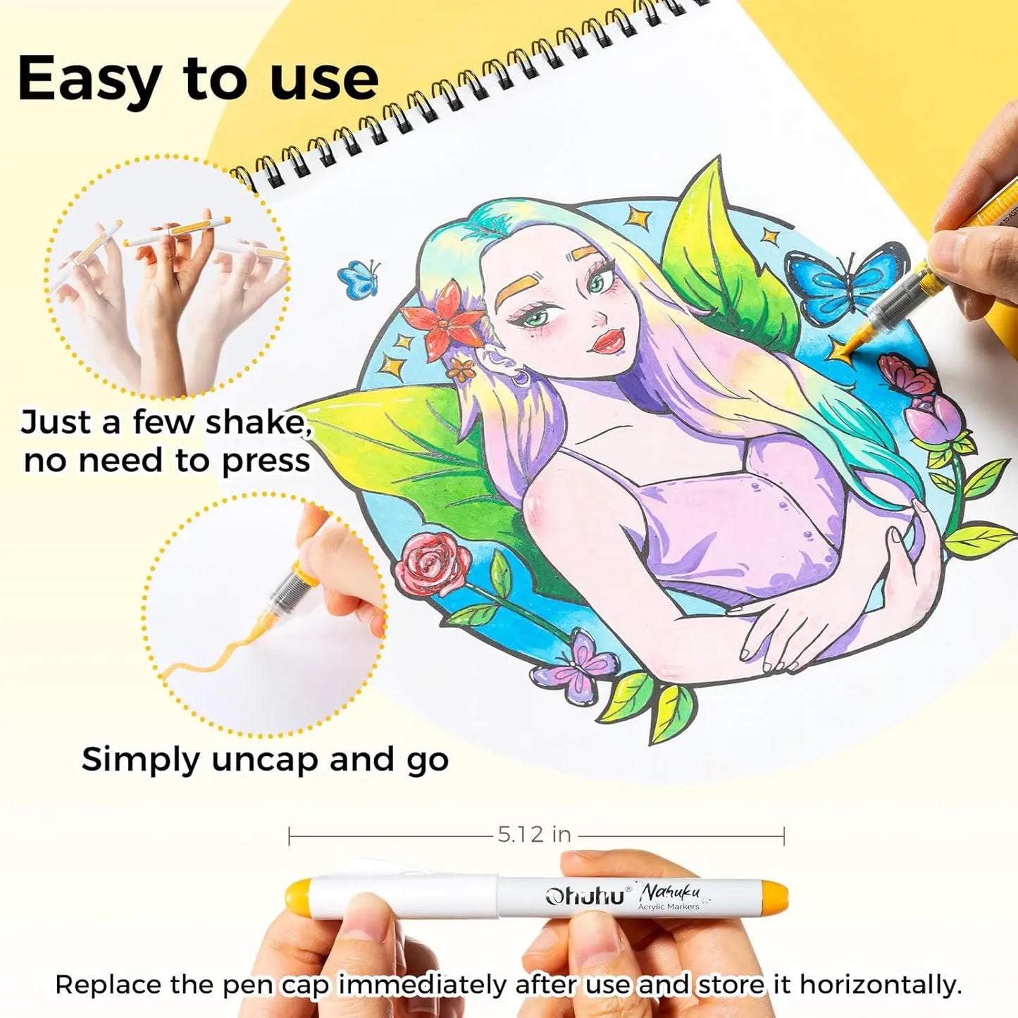 Ohuhu Nahuku Direct-ink Acrylic Markers