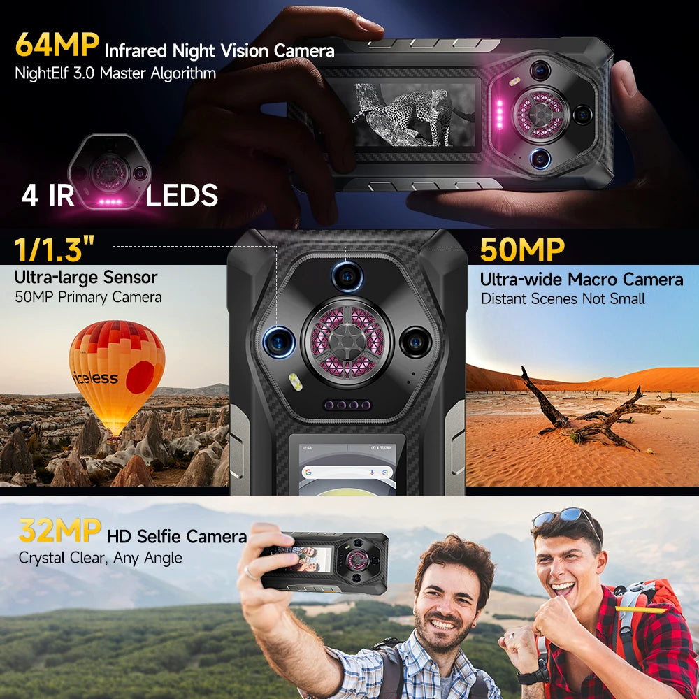 Ulefone Armor 30 Pro 5G Rugged Phone 6.9" 32GB+512GB 12800mAh