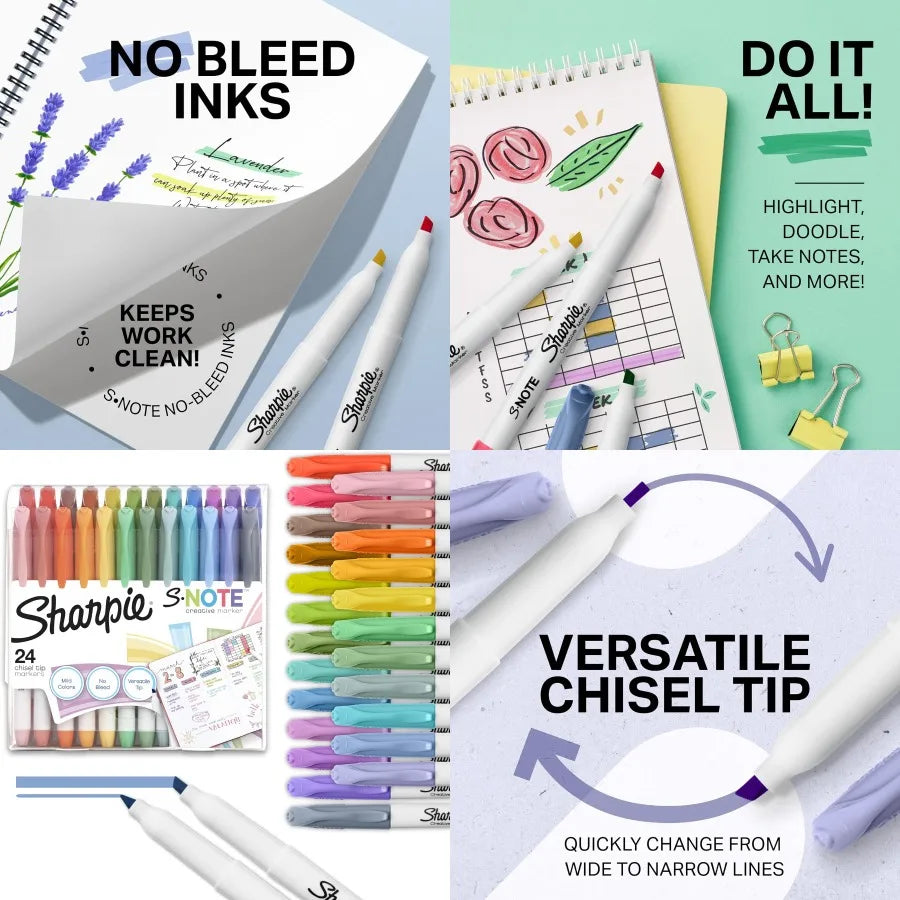 Sharpie S-Note Creative Markers Set 24 Count