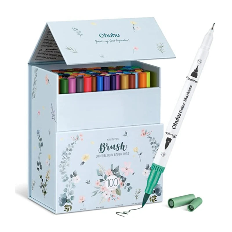 Ohuhu Art Markers Dual Tips Line Marker Set WaterColor