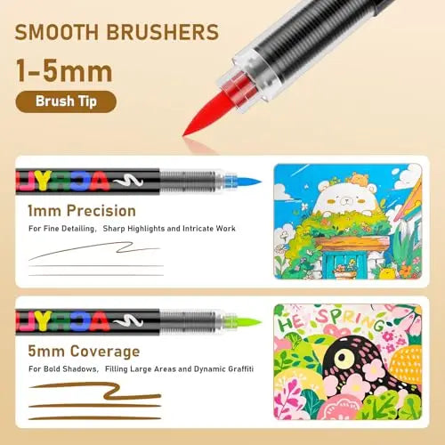 366 Colors Straight Liquid Acrylic Art Markers