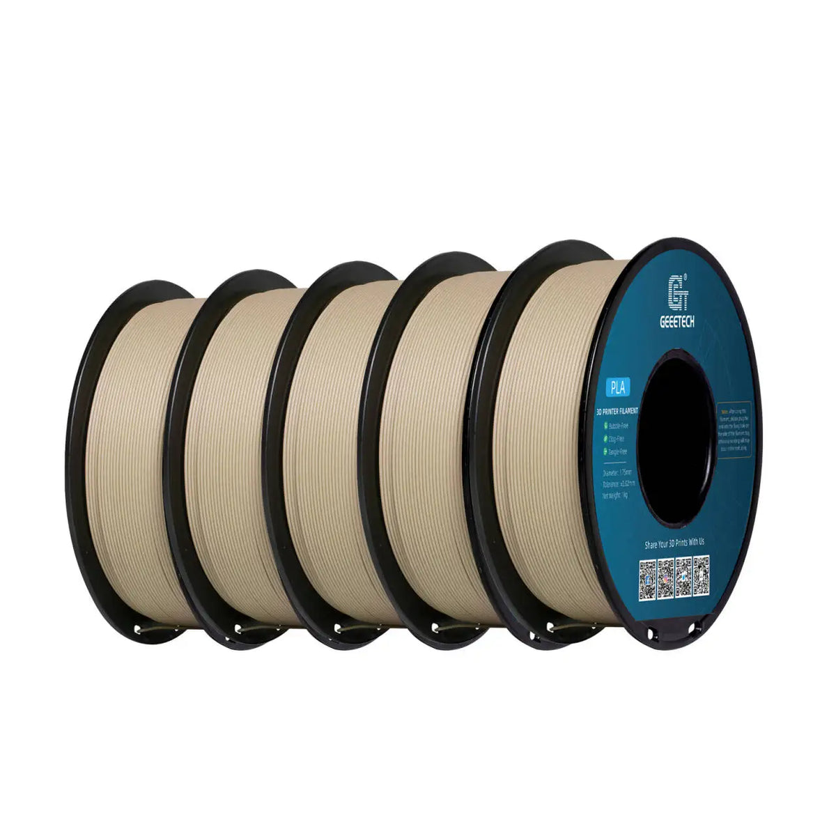 Geeetech 5Kg Standard PLA Filament 1.75mm, Multiple Colour