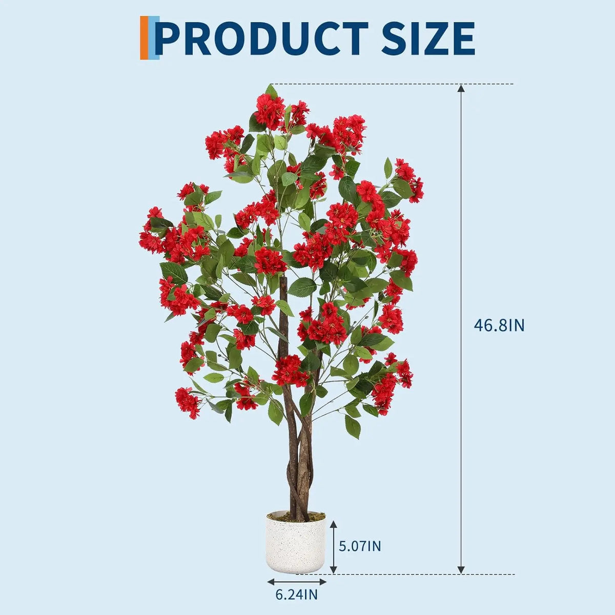 Artificial Osmanthus Tree, in Planter with Lifelike Flowers