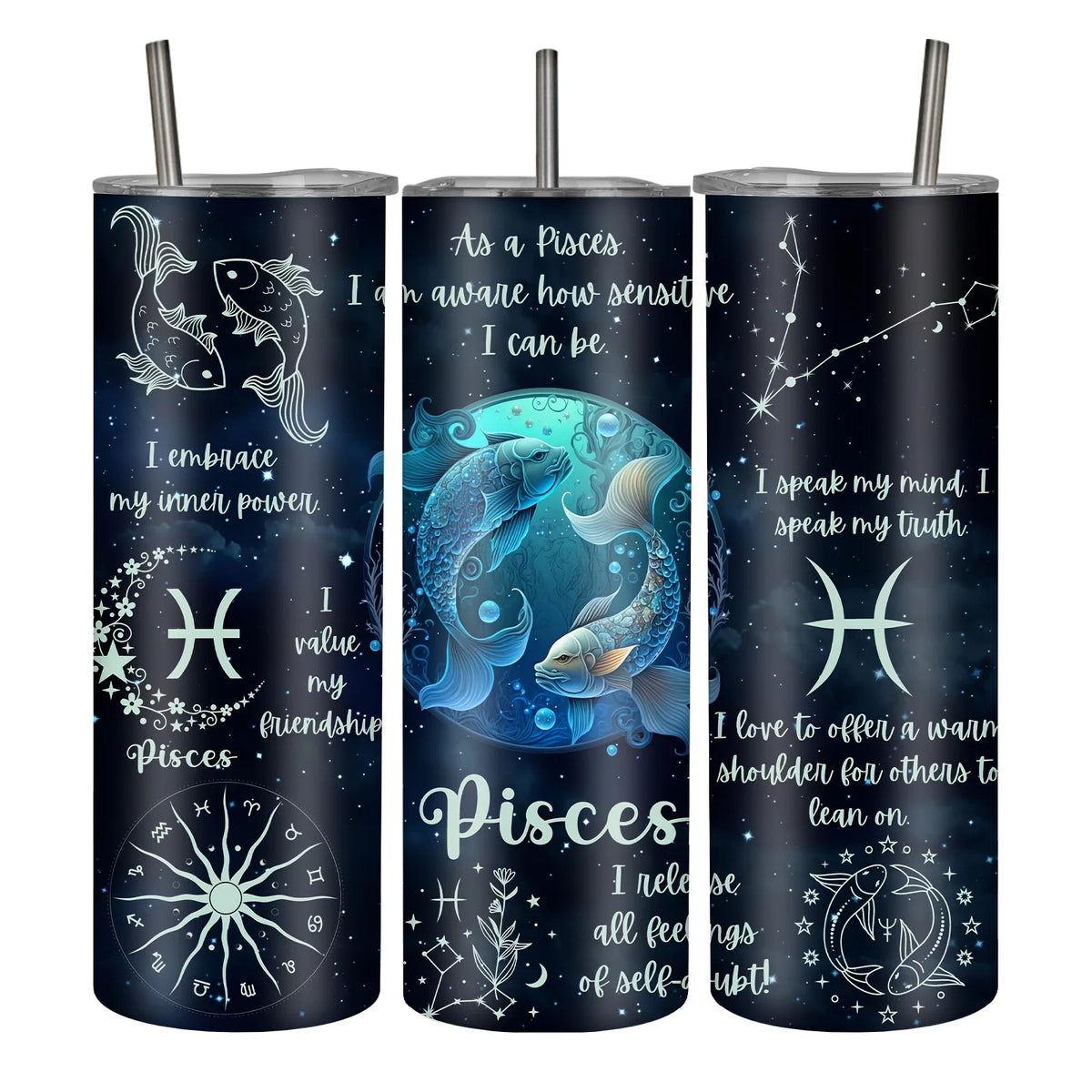 1pc, 20Oz/590Ml, Constellation Astrology Stainless Steel Insulated Tumbler