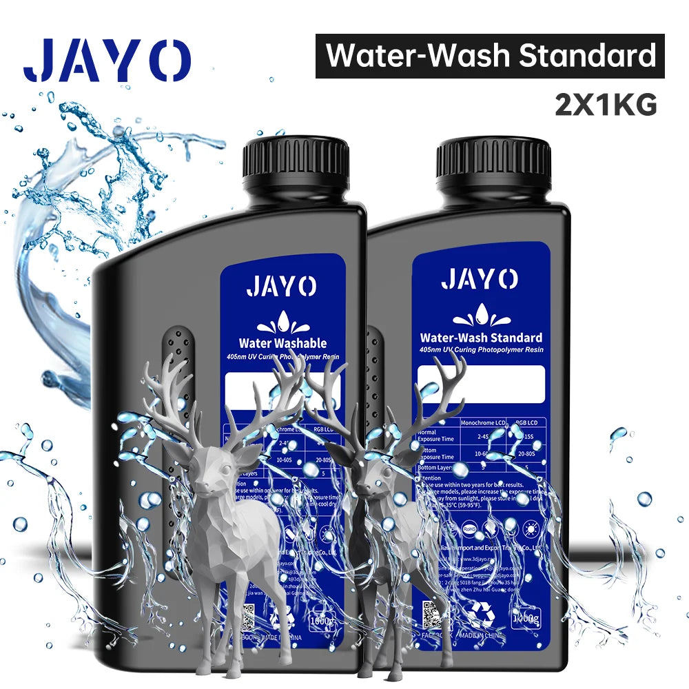 JAYO Standard /ABS-Like/ Water Wash 3D Printer UV Resin 405nm 2 Bottles