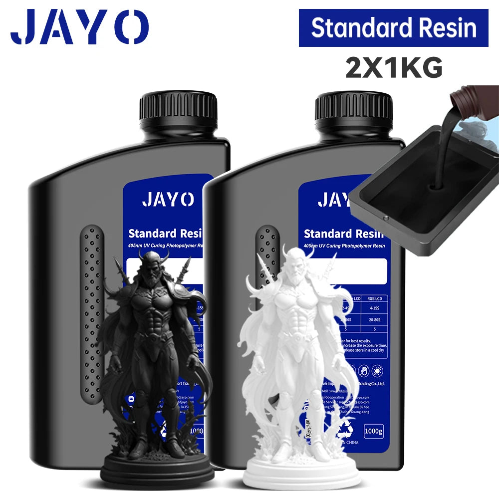 JAYO Standard /ABS-Like/ Water Wash 3D Printer UV Resin 405nm 2 Bottles