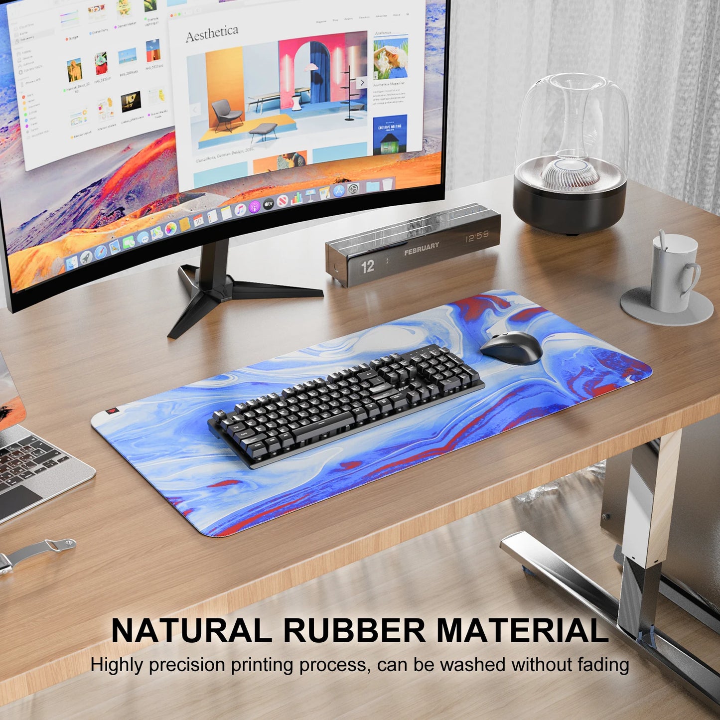 NPET RGB Large Mouse Pad, 12 Multimedia Keys