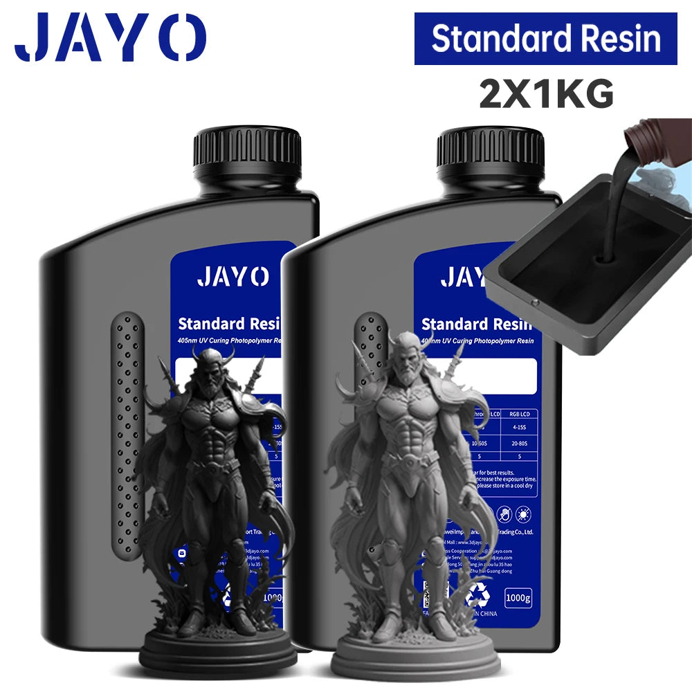 JAYO Standard /ABS-Like/ Water Wash 3D Printer UV Resin 405nm 2 Bottles