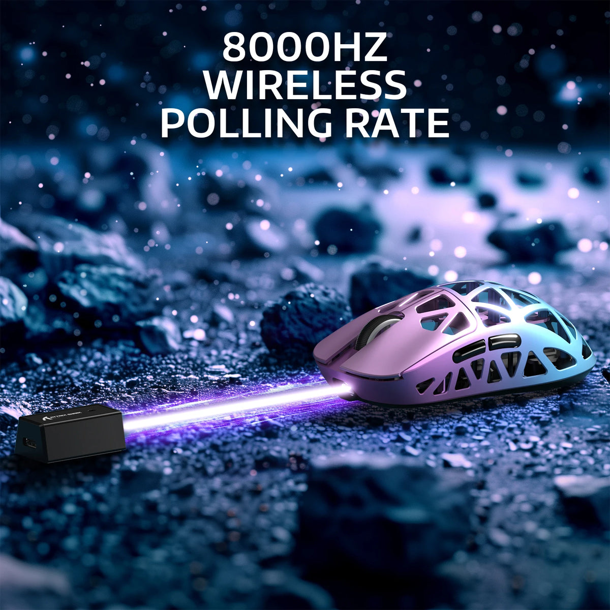 ATTACK SHARK R2 tri-mode programmable mouse, PAW3950 42000 DPI 8000Hz