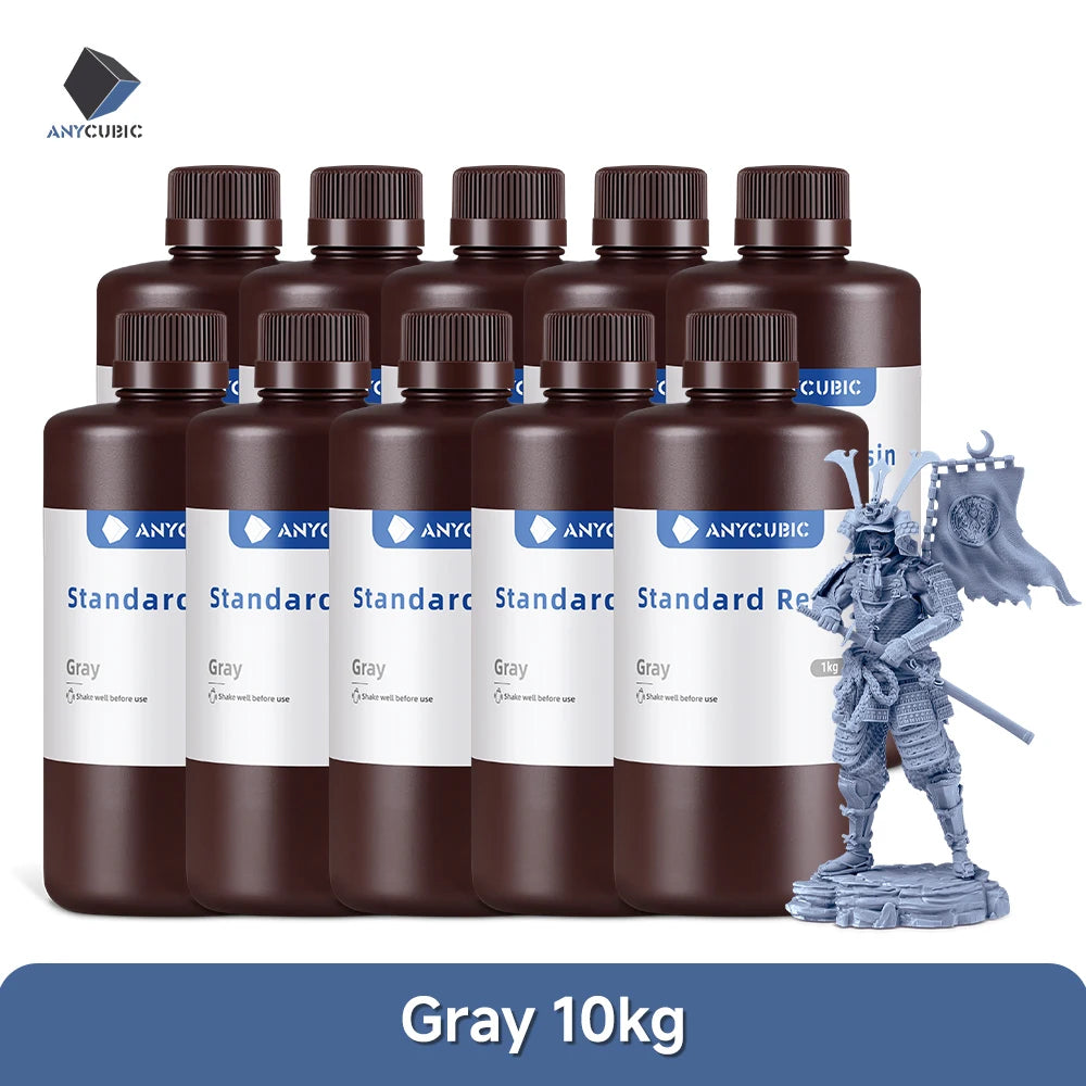 ANYCUBIC 1kg/10kg Liquid Photopolymer Standard Resin 405nm UV Resin