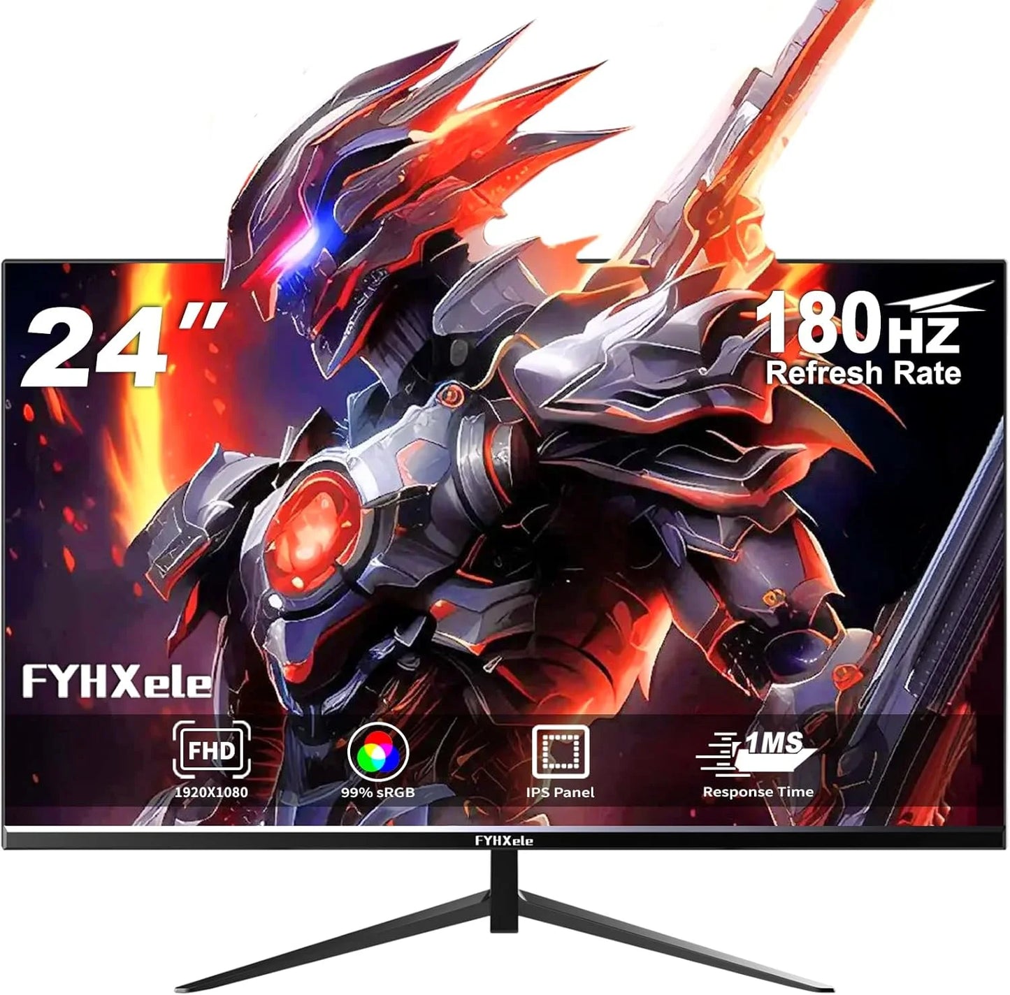 FYHXele 24Inch 180Hz Gaming Monitor 1K FHD Computer Display