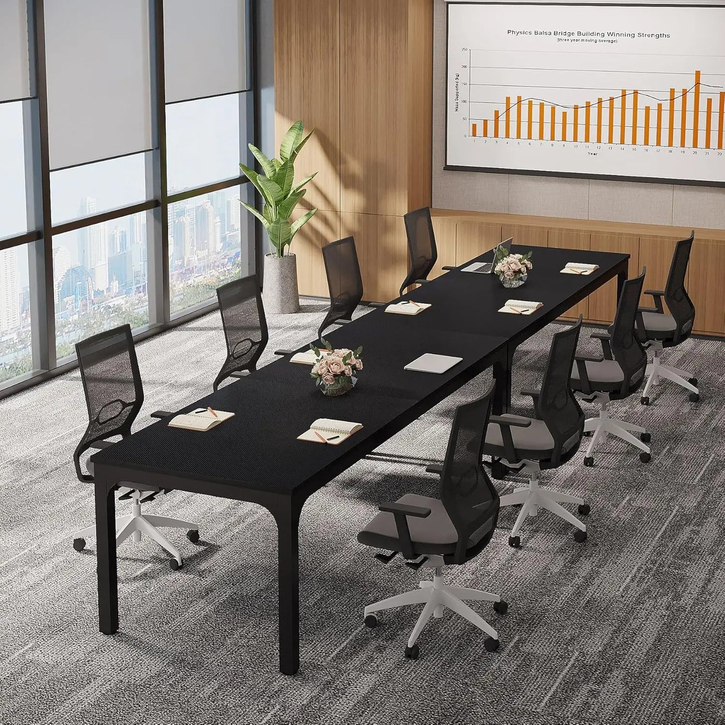 6.5ft Conference Room Table  78.74 W  27.56 D