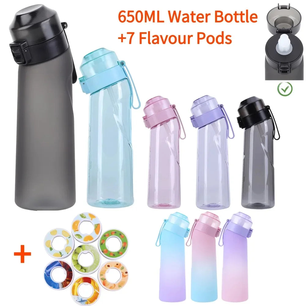 Flavored Water Bottle with 7 Flavour Pods, 650ml