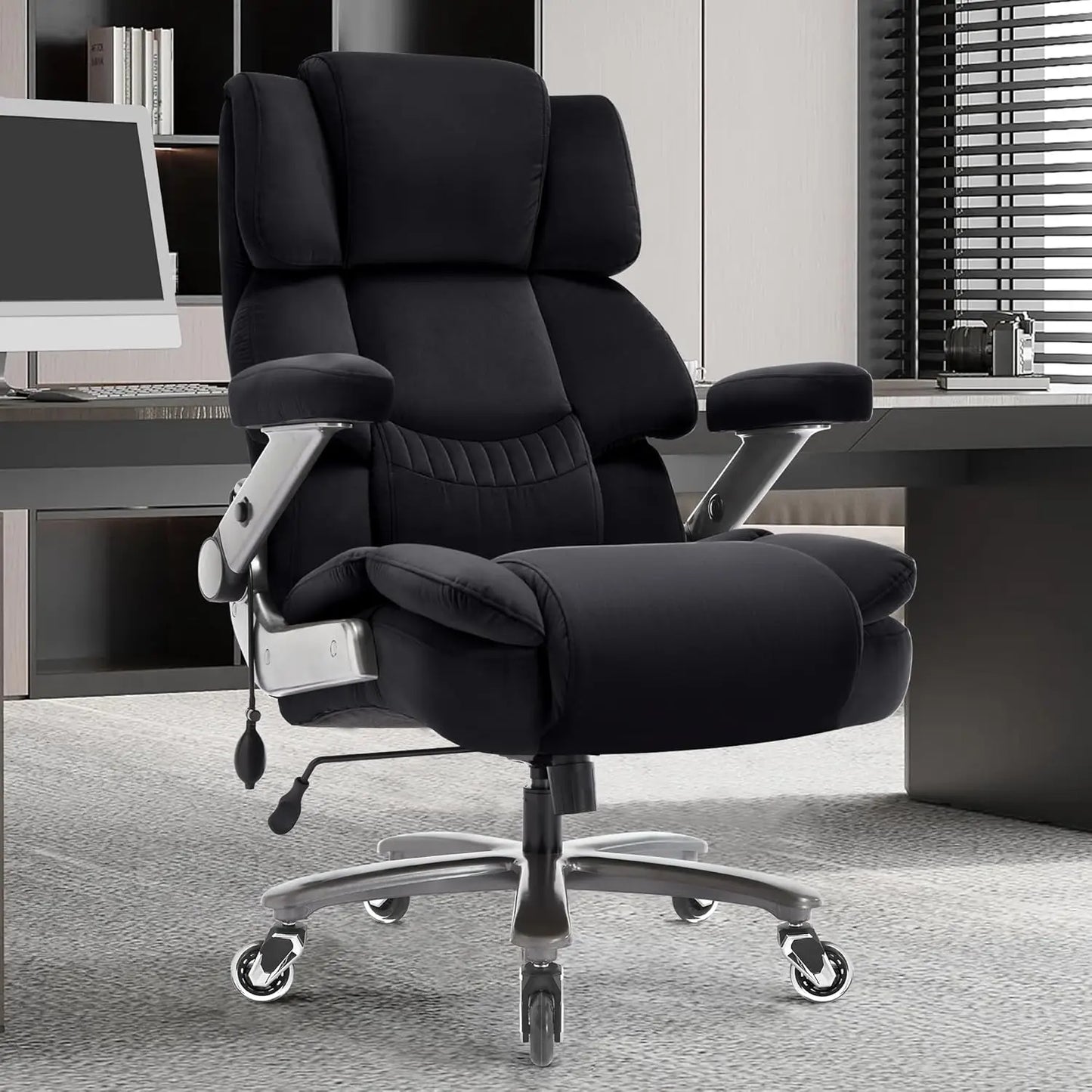 700lbs-High Back Executive Cloth Computer Chair