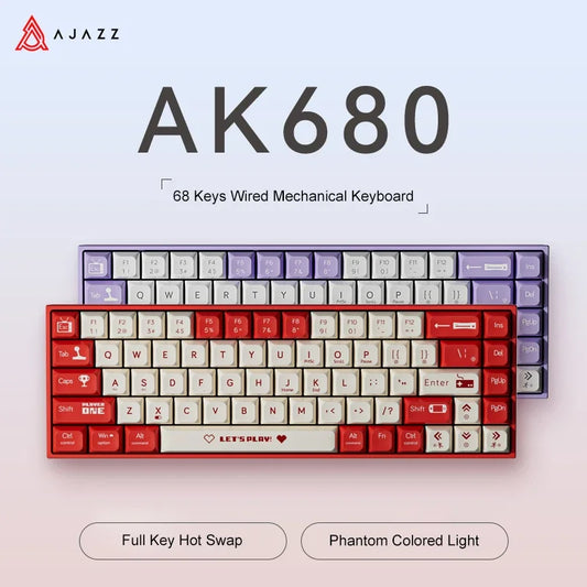 AJAZZ AK680 Mechanical Keyboard ABS Keycap 68 Keys