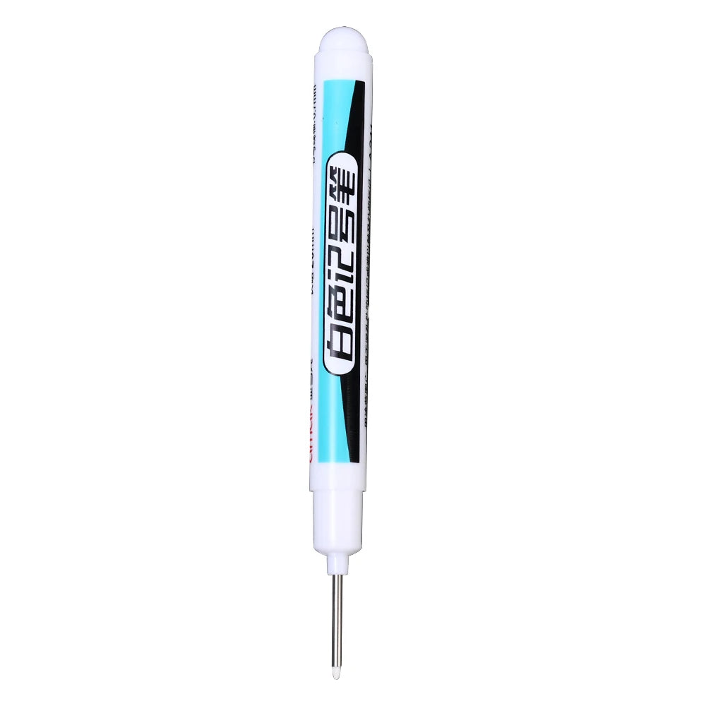 5/1Pcs Oily White Marker Pen Permanent, 0.7mm 1mm 2.5mm